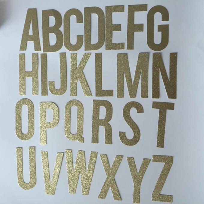 300gsm Letters 5" Tall Gold Glitter Paper Letters For Party Decoration