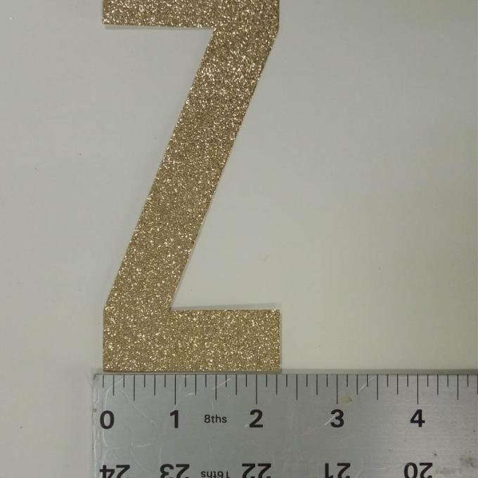 Letters Z Die Cut Large Glitter Foam Letters 300gsm Glitter Paper For Card Making
