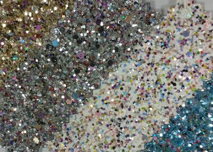 Diamond Chunky Glitter Sparkle Fabric , Decorative Glitter Wall Fabric